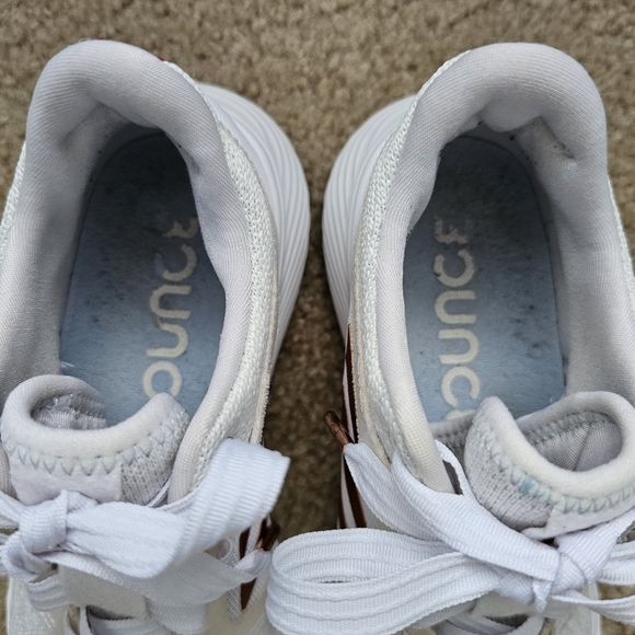 Adidas womens edge lux 3 copper metallic white athletic running sneakers size 7 - Picture 8 of 9